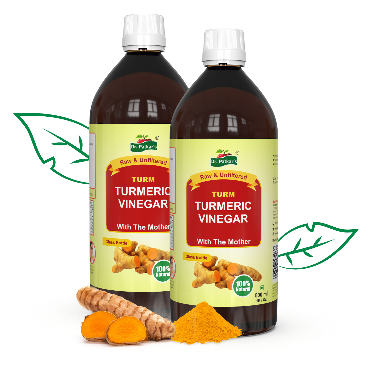 Dr.Patkar's Turmeric Vinegar With the Mother Vinegar 1000ml